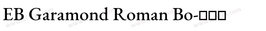 EB Garamond Roman Bo字体转换